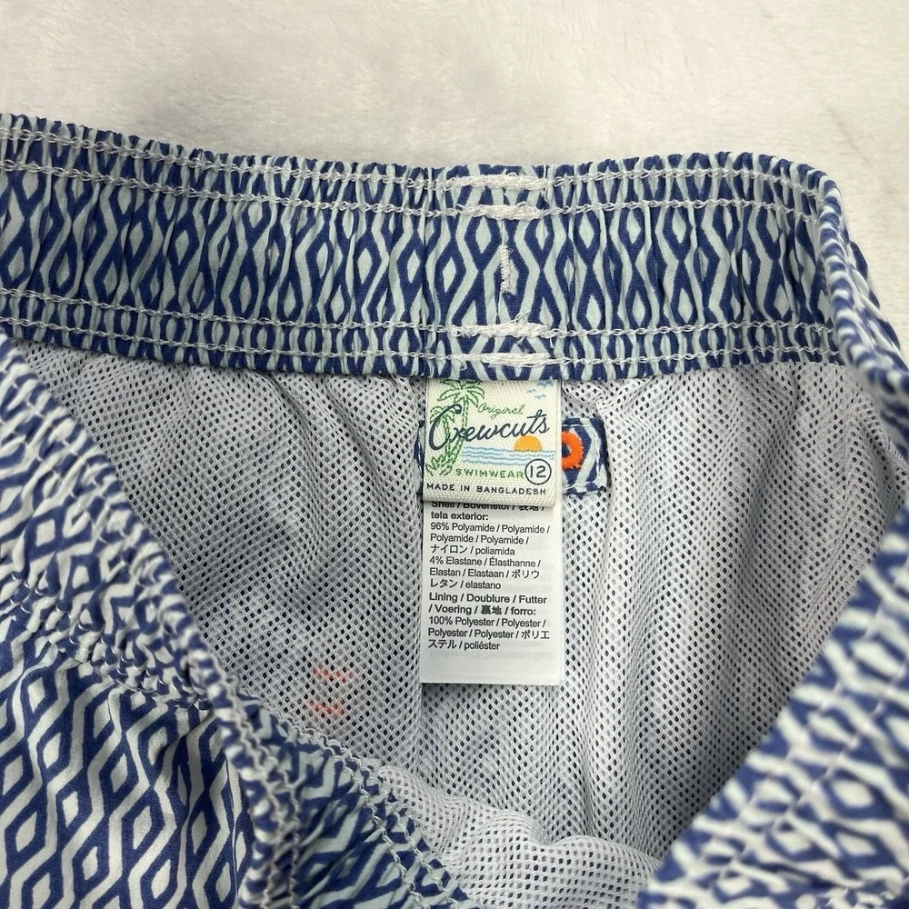 J Crew Crewcuts Swim Trunks Boys 12 Coastal Beach Summer Pool